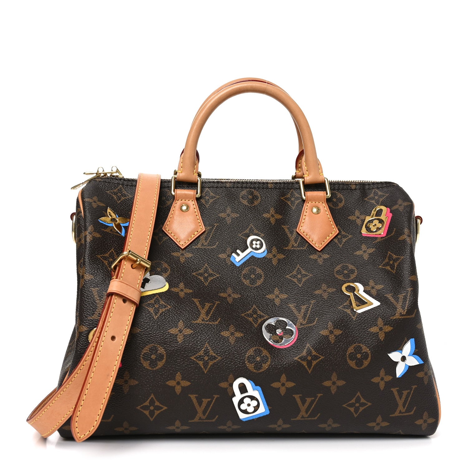 Louis Vuitton Monogram Love Lock Speedy Bandouliere 30 1815639