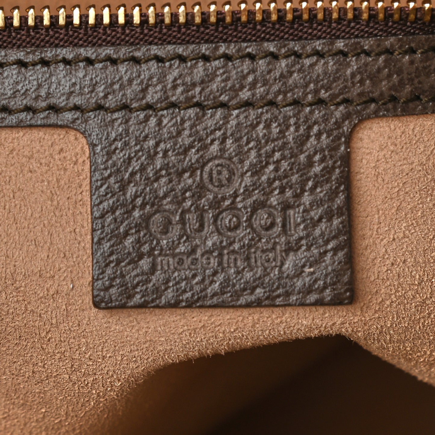 GG Supreme Monogram Web Medium Ophidia Tote Bag Brown