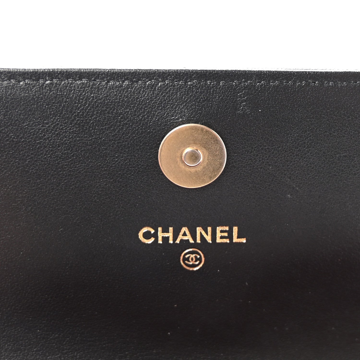 Chanel Lambskin Quilted Chanel 19 Flap Clutch Black 6 of 9