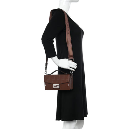 Fendi Vitello King FF Lines Embossed Baguette Soft Trunk Ghianda 2 of 9