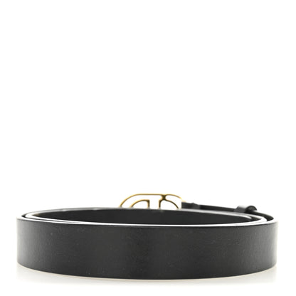Christian Dior Calfskin 30 Montaigne Cut-Out CD Belt 85 34 Black 2 of 6