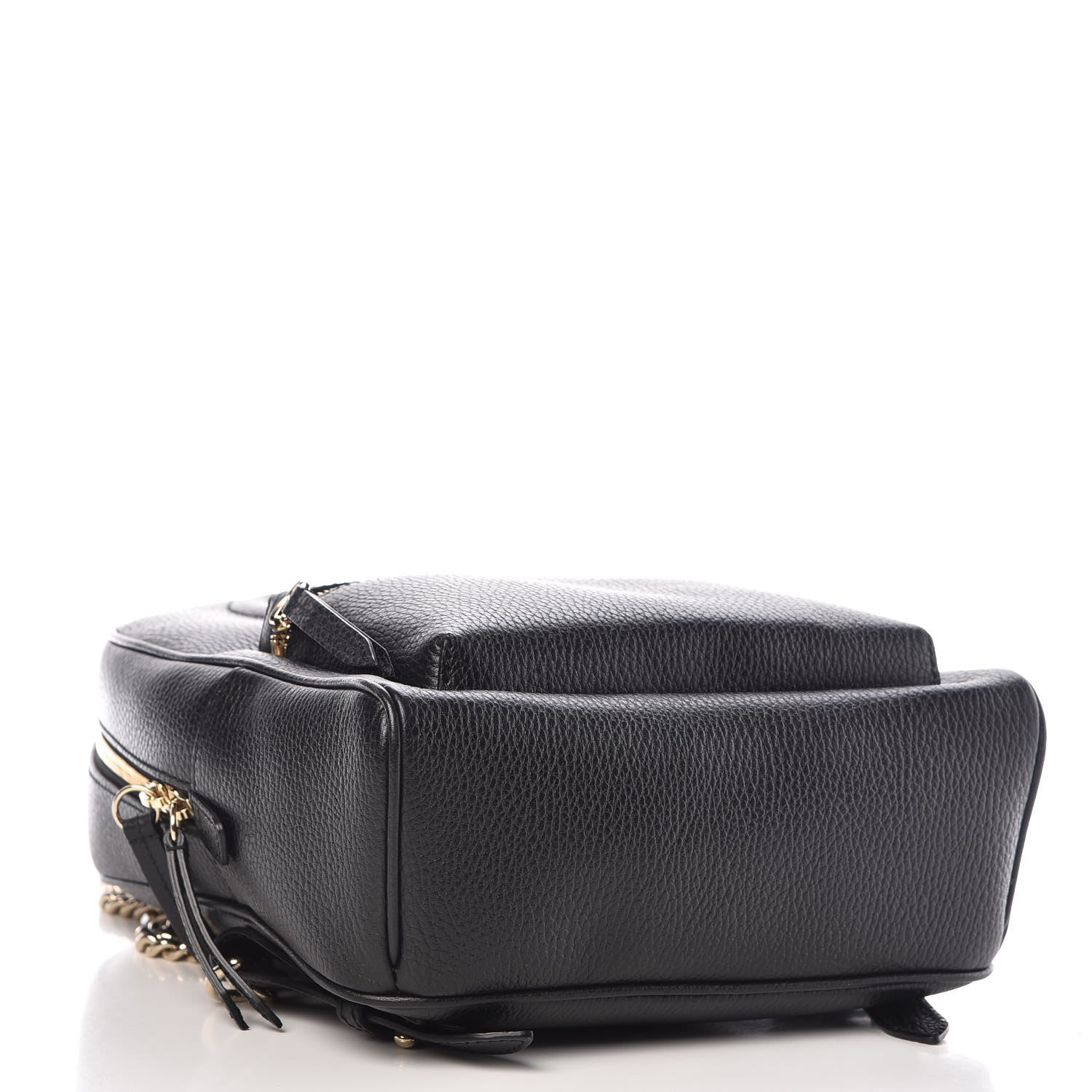 Gucci Pebbled Calfskin Soho Chain Backpack Black 4 of 9