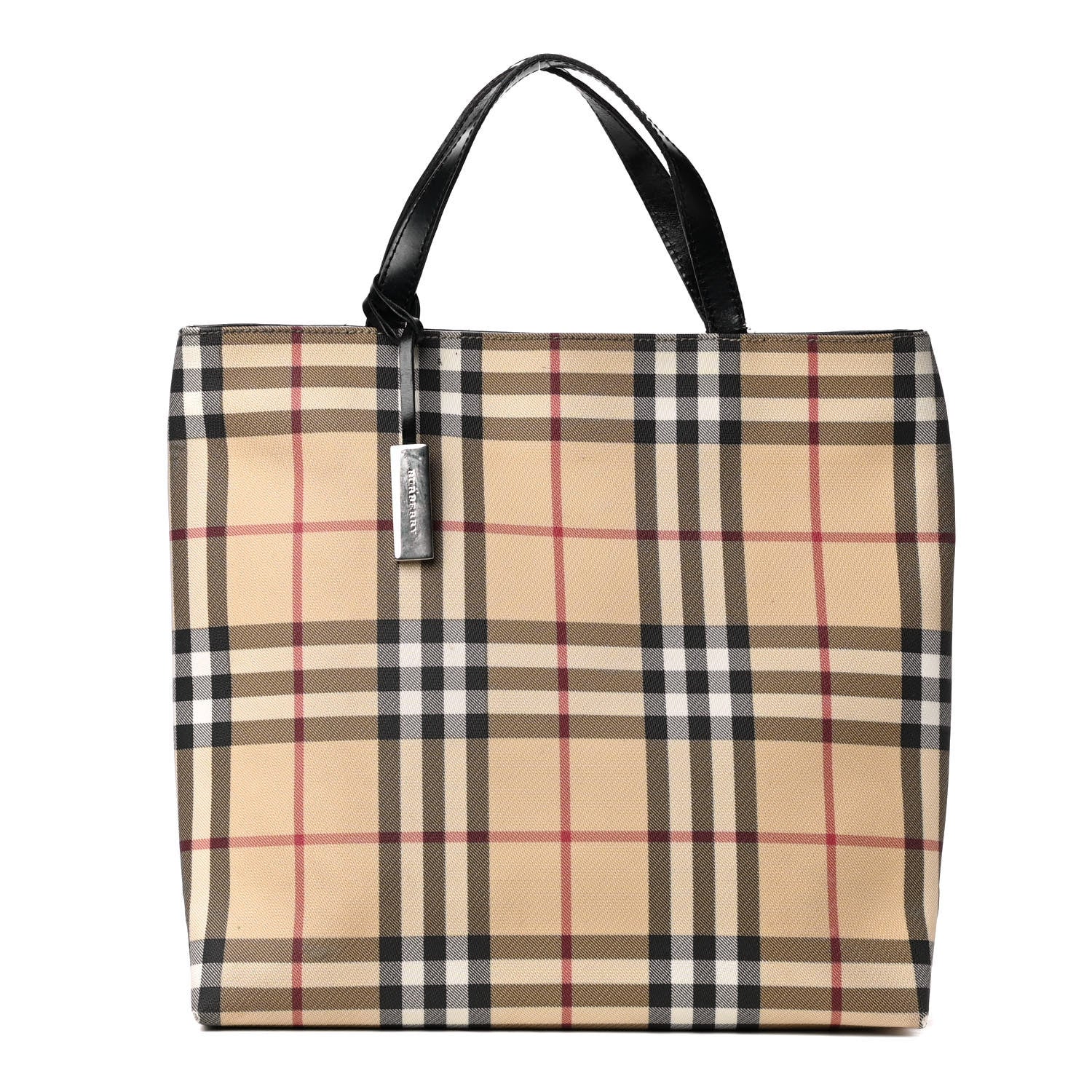 Burberry House Check Medium Tote Black 1 of 5
