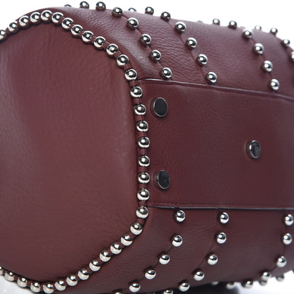 Alexander Wang Calfskin Studded Rockie Matte Beet Rodium Hardware 7 of 9