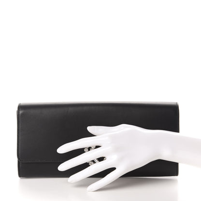 Gucci Calfskin Crystal GG Sparkling Clutch Black 2 of 10