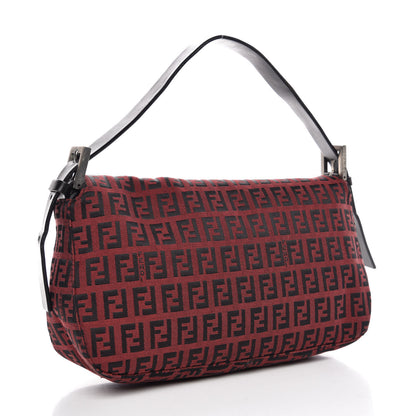 Fendi Zucchino Baguette Red Black 3 of 8