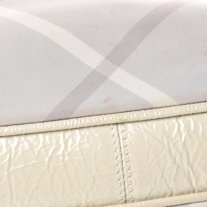 Burberry Beat Check Small Brooklyn Hobo Grey 10 of 15