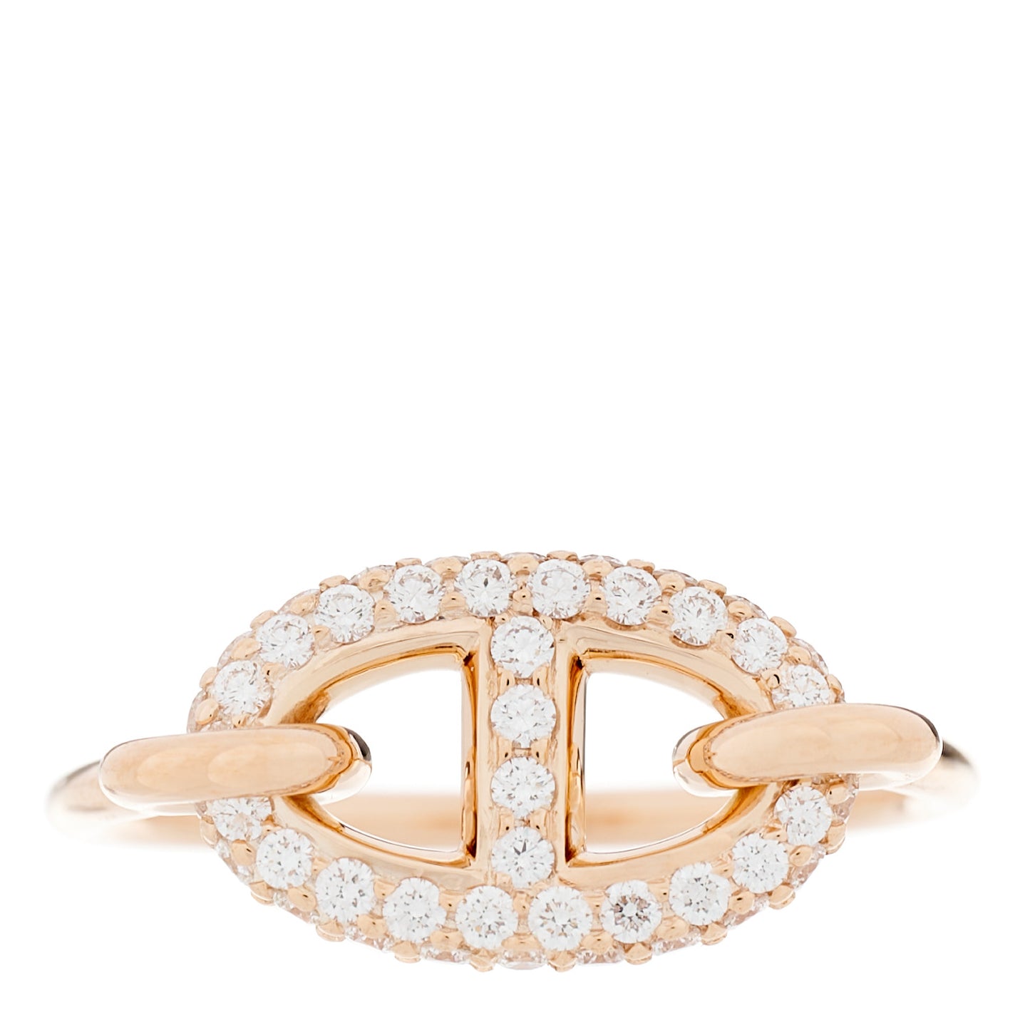 18K Rose Gold Diamond Farandole Ring 52 6