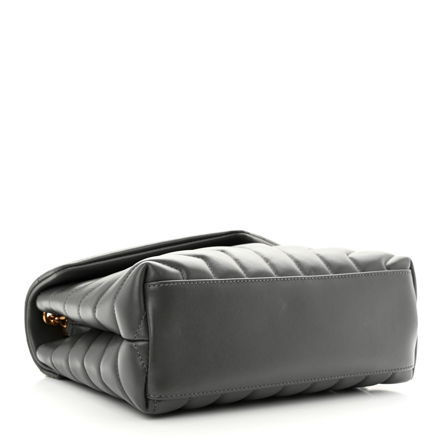 Calfskin Y Quilted Monogram Small Loulou Chain Satchel Storm