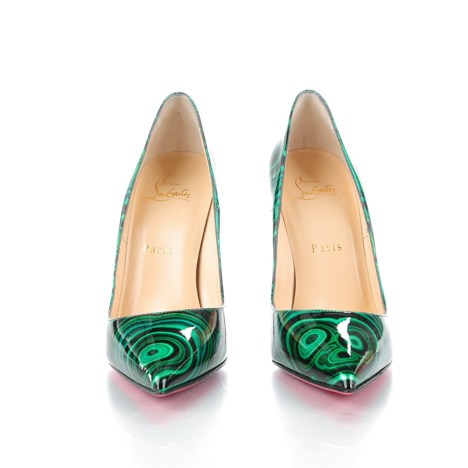 Christian Louboutin Patent Malachite So Kate 120 Pumps 37.5 Vert 2 of 7