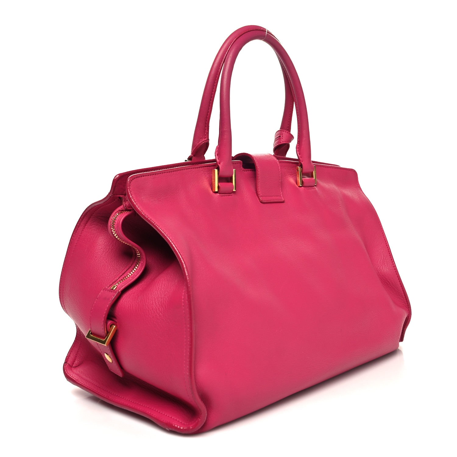 Saint Laurent Calfskin Medium Classic Y Cabas Fuchsia 3 of 14