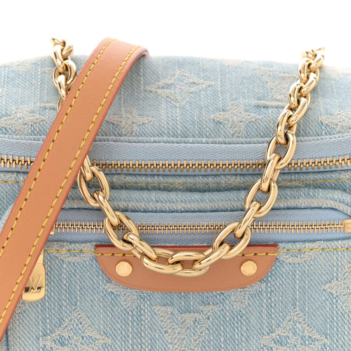 Monogram Denim Mini Bumbag Sky Blue
