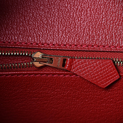 Hermes Epsom Birkin 30 Rouge Casaque 19 of 49