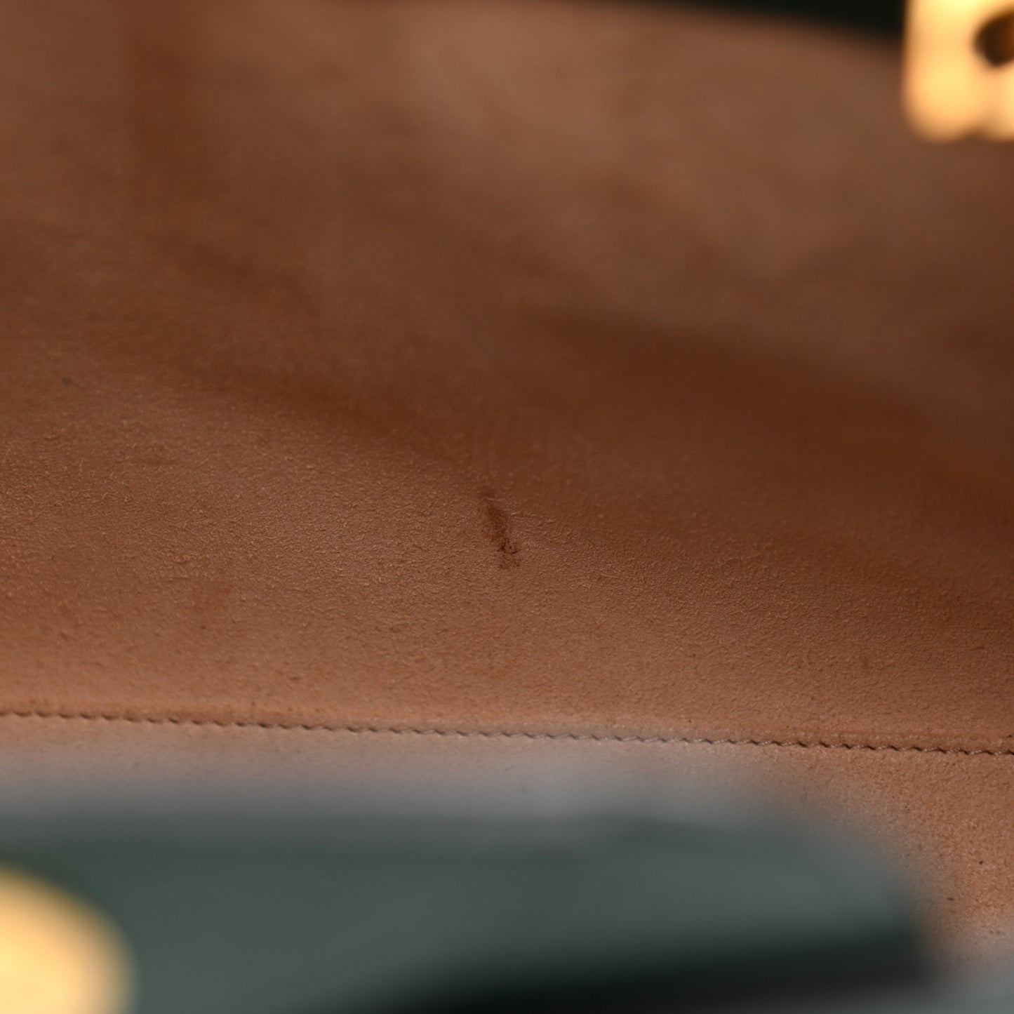 Textured Dollar Calfskin Web Small Diana Tote Bag Green