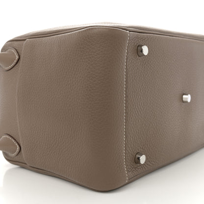 Hermes Taurillon Clemence Lindy 30 Etoupe 9 of 10