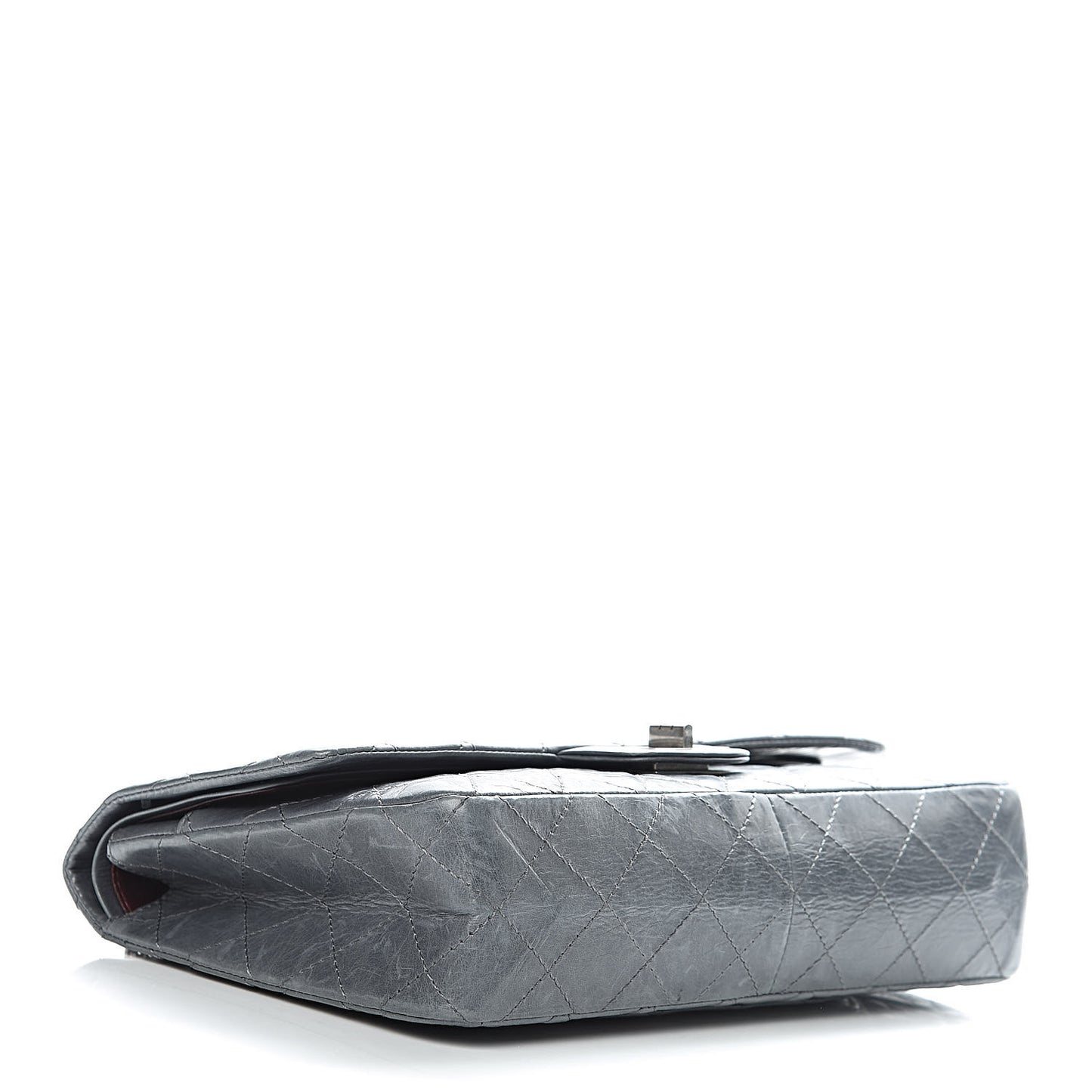 Aged Calfskin Quilted 50th Anniversary 2.55 Reissue 227 Flap Grey