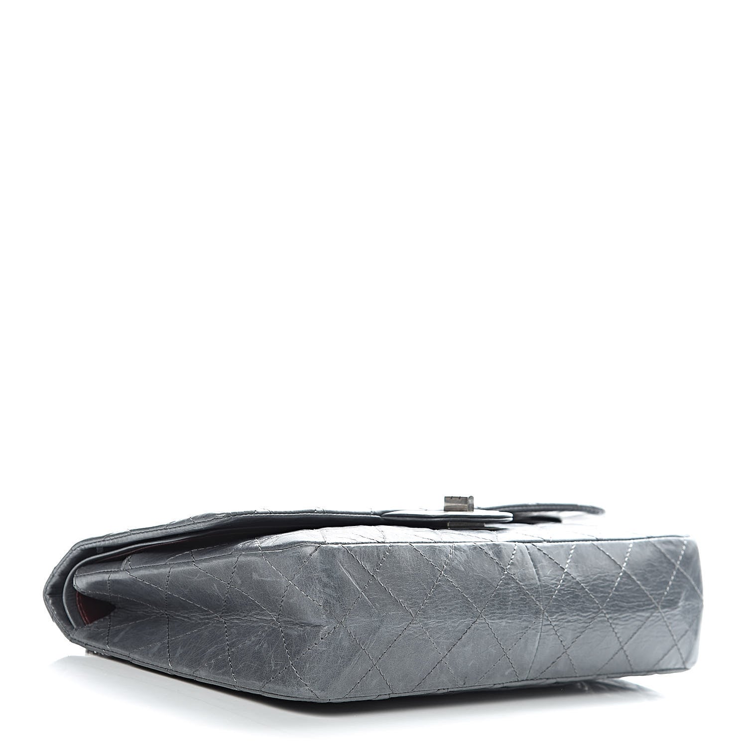 Chanel Aged Calfskin Quilted 50th Anniversary 2.55 Reissue 227 Flap Grey 4 of 13
