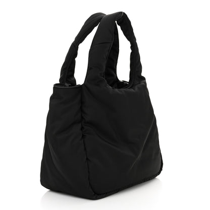 Prada Re-Nylon Soft Padded Small Double Handled Shoulder Bag Black 3 of 11