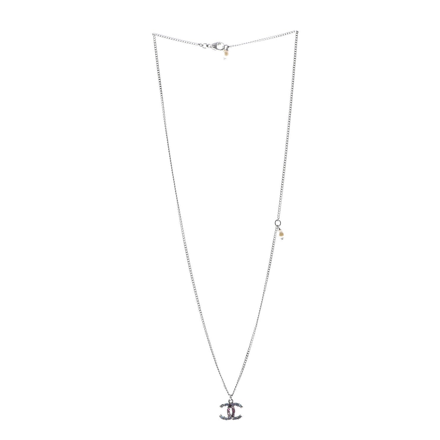 Crystal CC Necklace Gold Multicolor