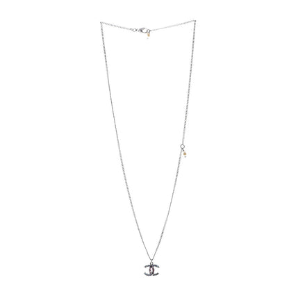 Chanel Crystal CC Necklace Gold Multicolor 2 of 6