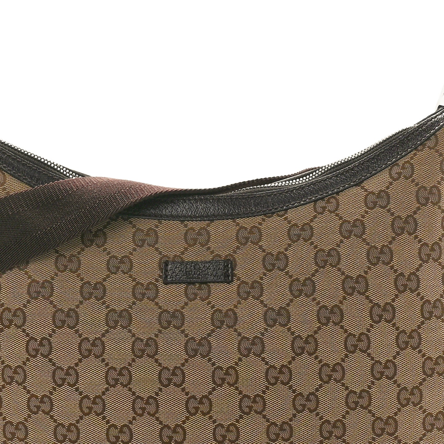 Monogram Medium Half Moon Hobo Dark Brown
