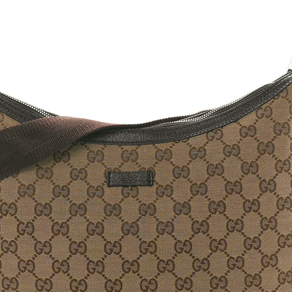 Gucci Monogram Medium Half Moon Hobo Dark Brown 8 of 12
