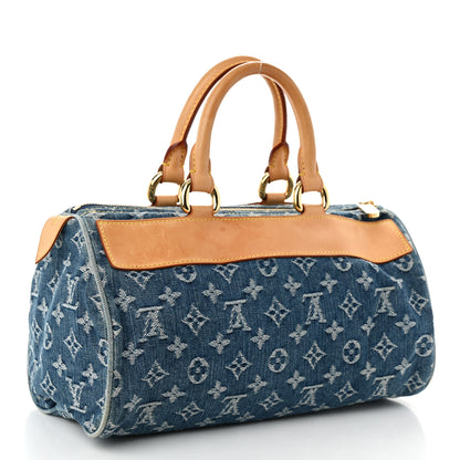 Louis Vuitton Monogram Denim Neo Speedy Blue 3 of 12