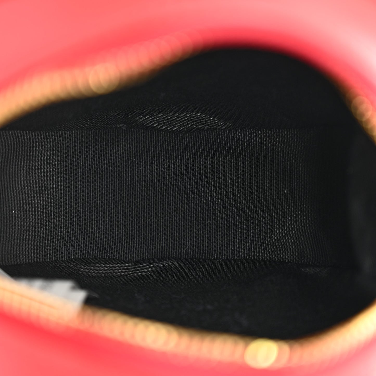 Nappa Quilted La Medusa Round Camera Bag Red