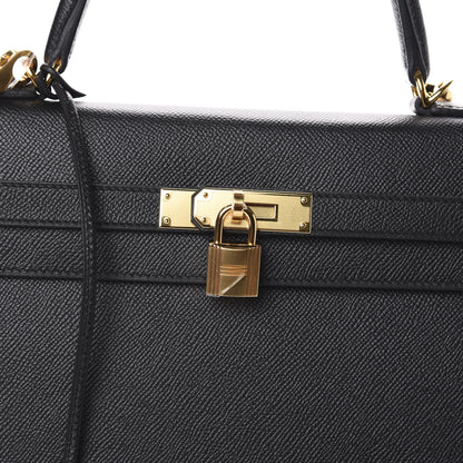 Hermes Epsom Kelly Sellier 35 Black 23 of 32
