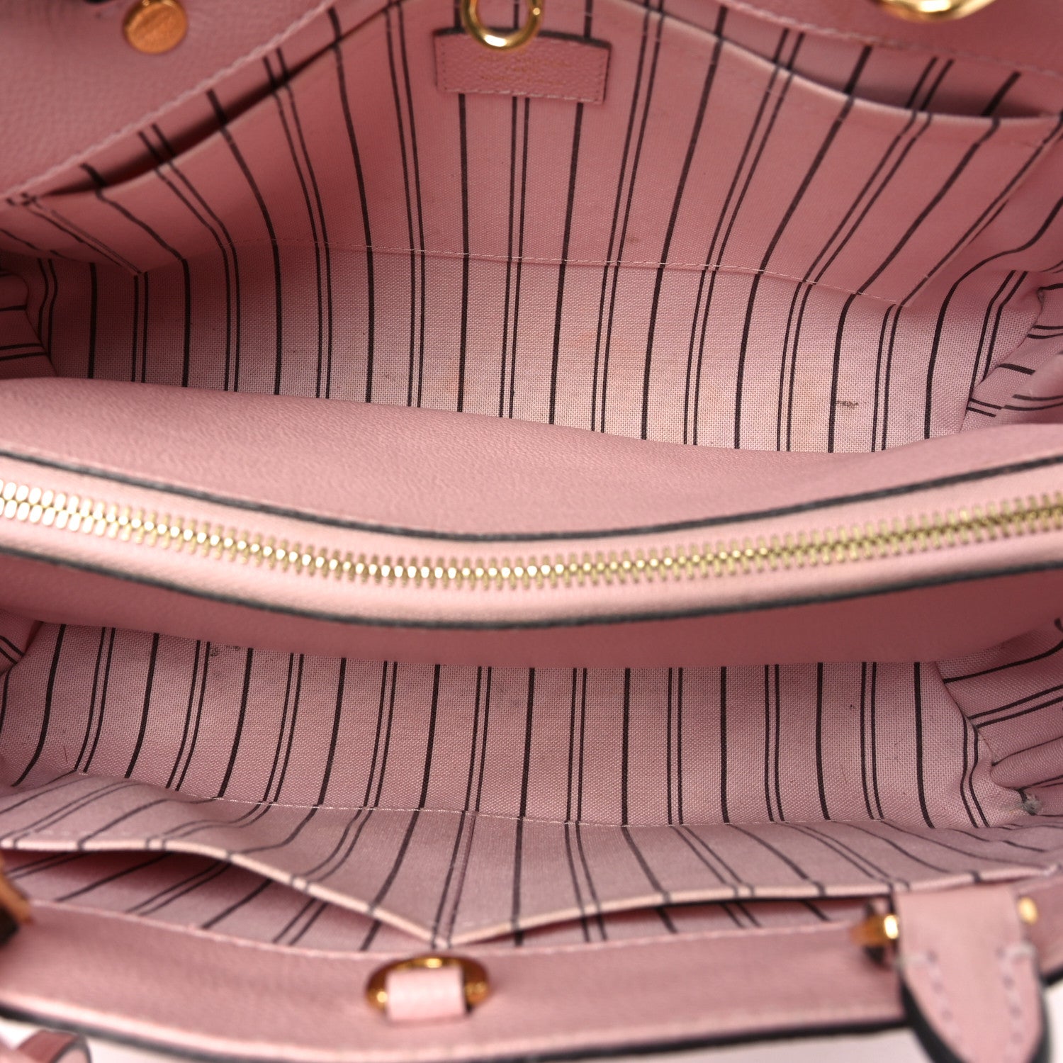 Louis Vuitton Empreinte Montaigne MM Rose Ballerine 5 of 10