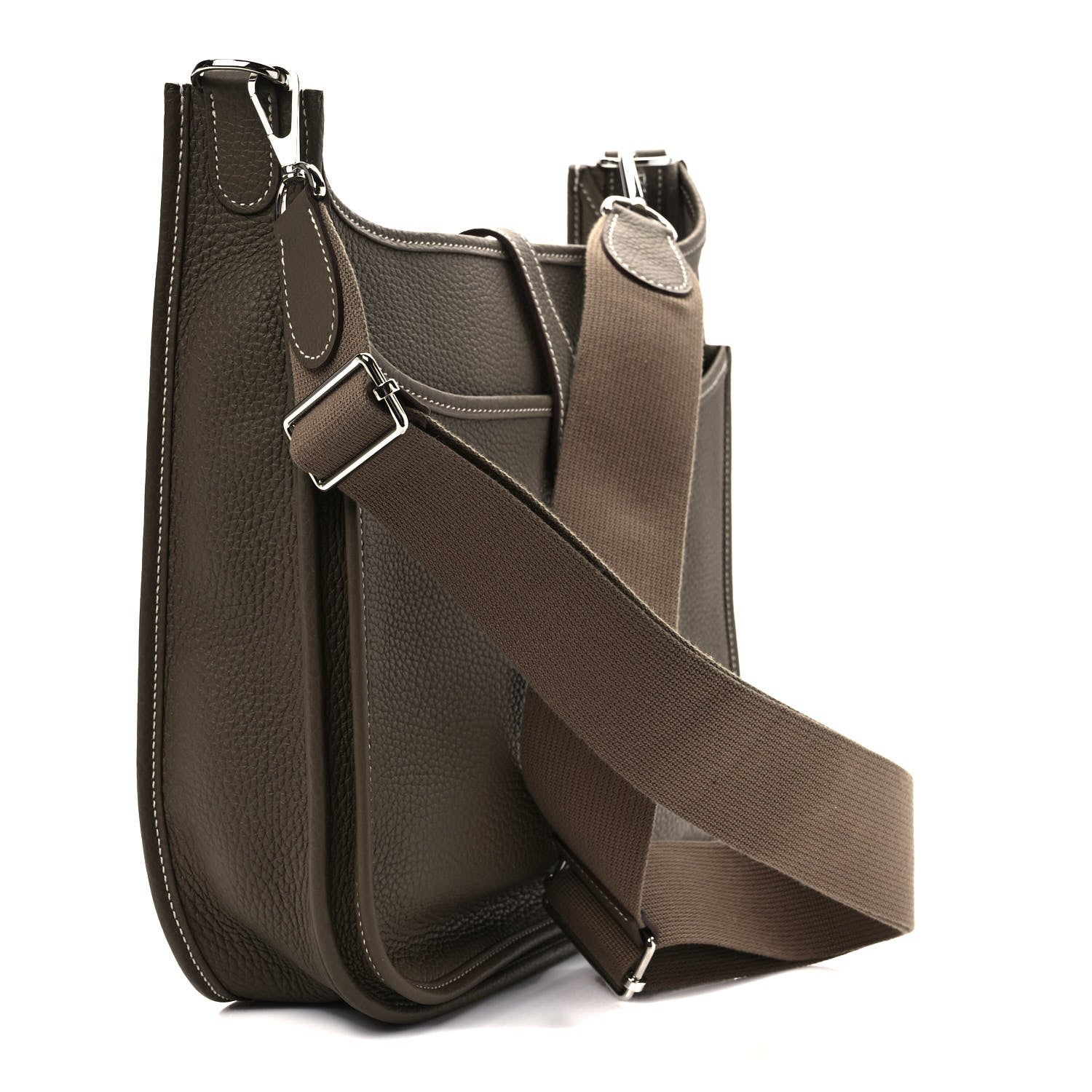 Hermes Taurillon Clemence Evelyne III PM Etoupe 3 of 9