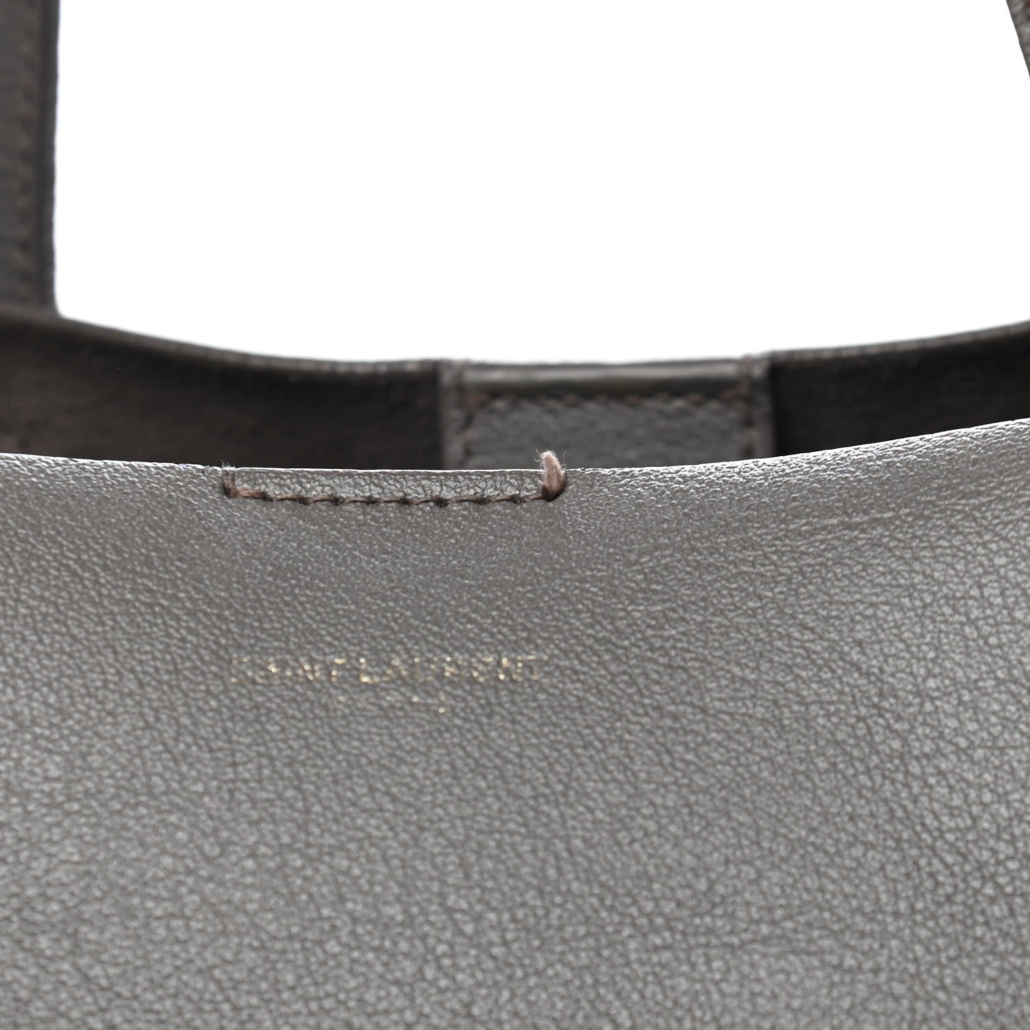 Saint Laurent Calfskin Large Shopping Tote Fog 13 of 23