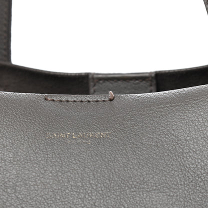 Saint Laurent Calfskin Large Shopping Tote Fog 13 of 23