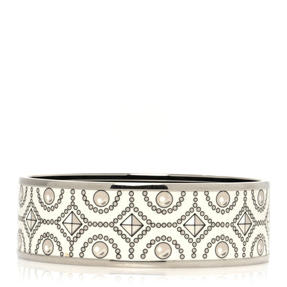 Hermes Enamel Printed Collier De Chien Wide Bracelet 62 1 of 5