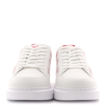 Louis Vuitton Damier Calfskin Mens Beverly Hills Sneakers 8 White Rouge 3 of 9