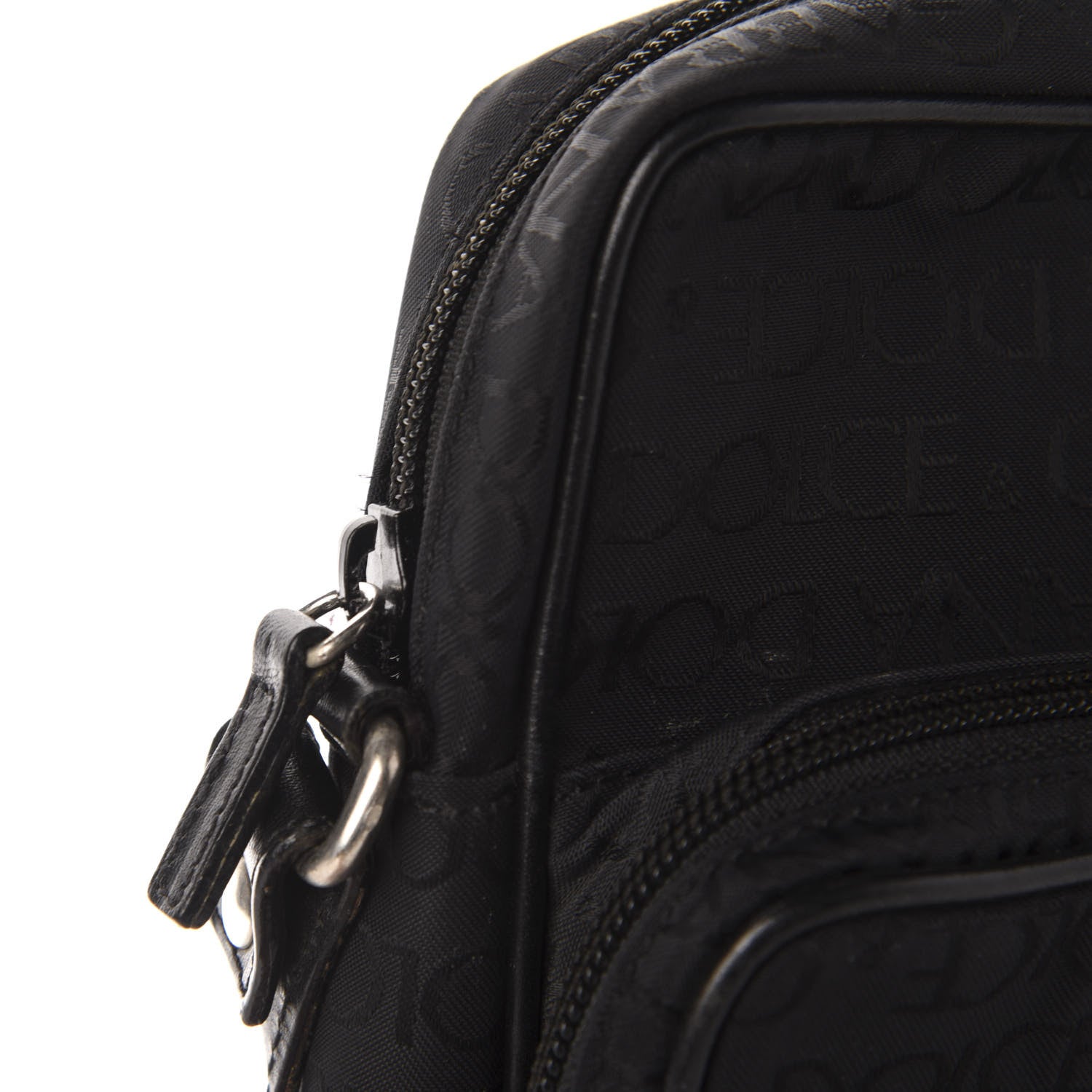 Dolce & Gabbana Nylon Monogram Messenger Black 9 of 10