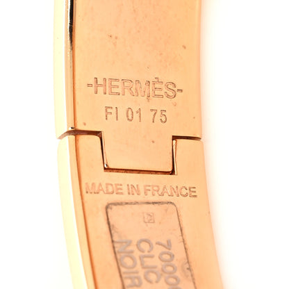 Hermes Enamel Narrow Clic Clac H Bracelet PM Black 5 of 6