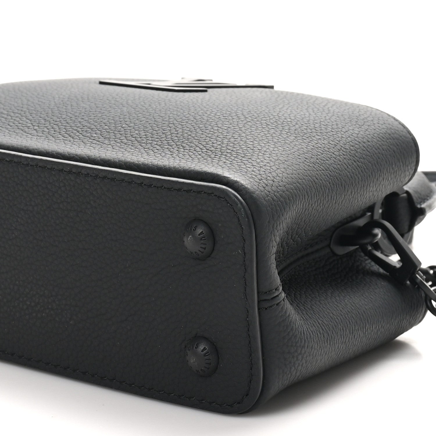 Louis Vuitton Matte Taurillon Capucines East West Mini All Black 9 of 9
