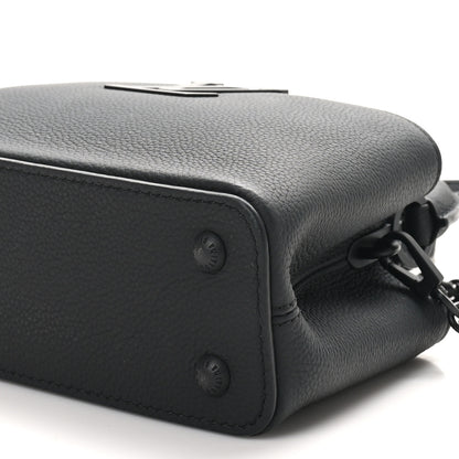 Louis Vuitton Matte Taurillon Capucines East West Mini All Black 9 of 9