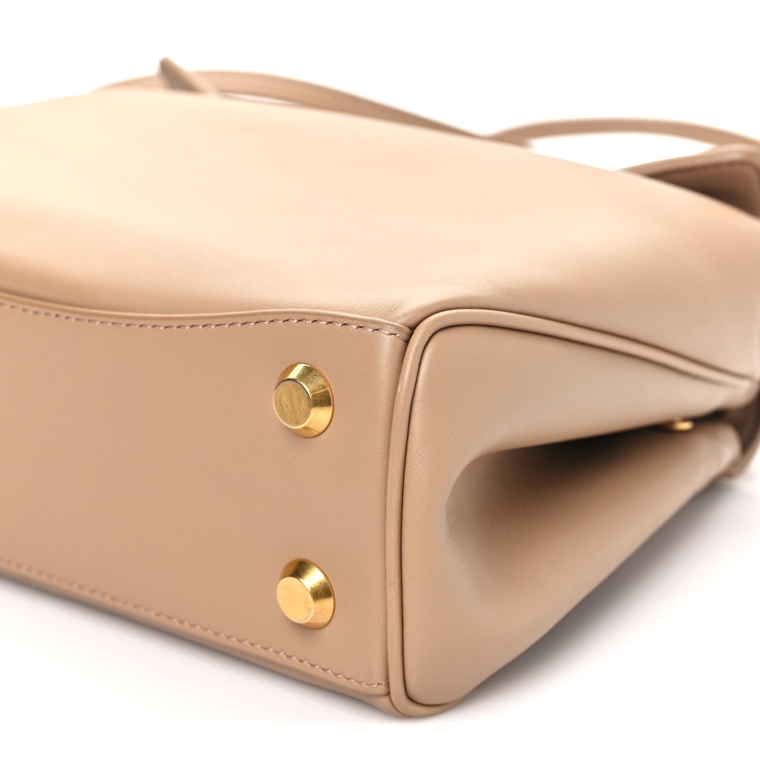 Balenciaga Natural Smooth Calfskin Mini Rodeo Top Handle Handbag Latte 10 of 10