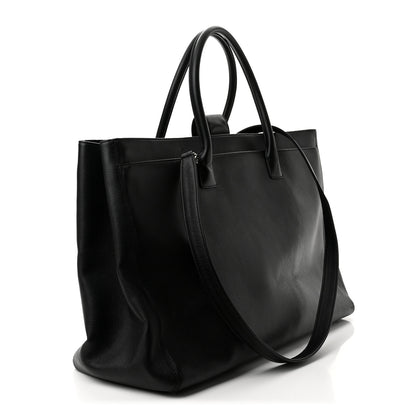 Chanel Calfskin XL Cerf Executive Shopper Tote Black 3 of 9