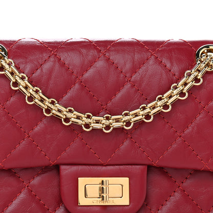 Chanel Aged Calfskin Quilted 2.55 Reissue Mini Flap Red 7 of 9
