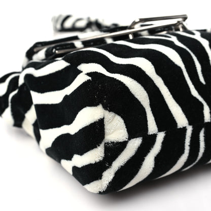Bottega Veneta Tufted Zebra Clip Bag Black White 9 of 10