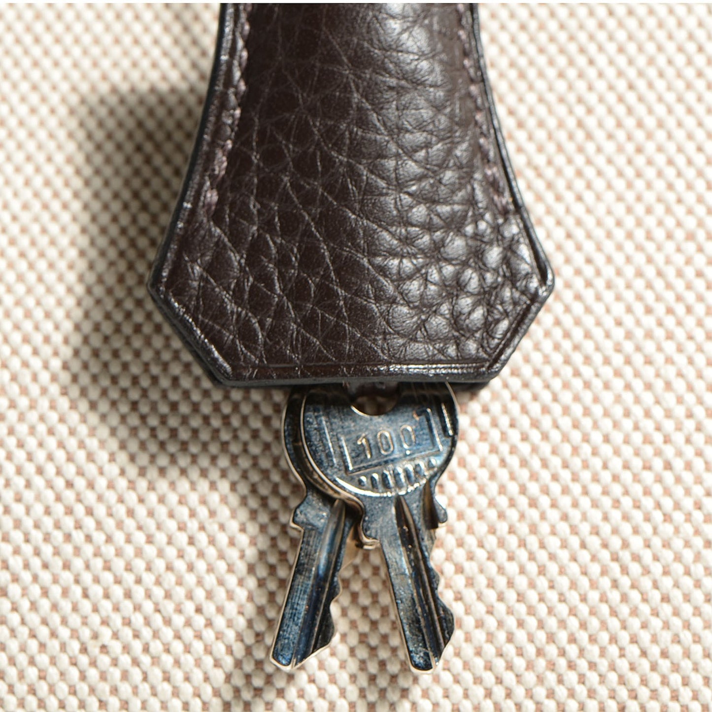 Toile Togo Birkin 35 Chocolate