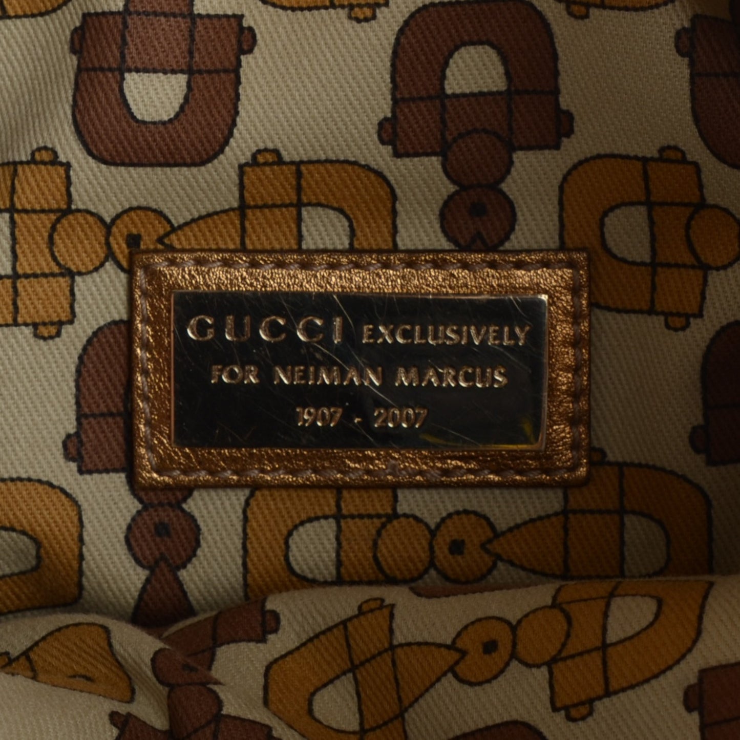 Guccissima Medium Britt Tote Gold