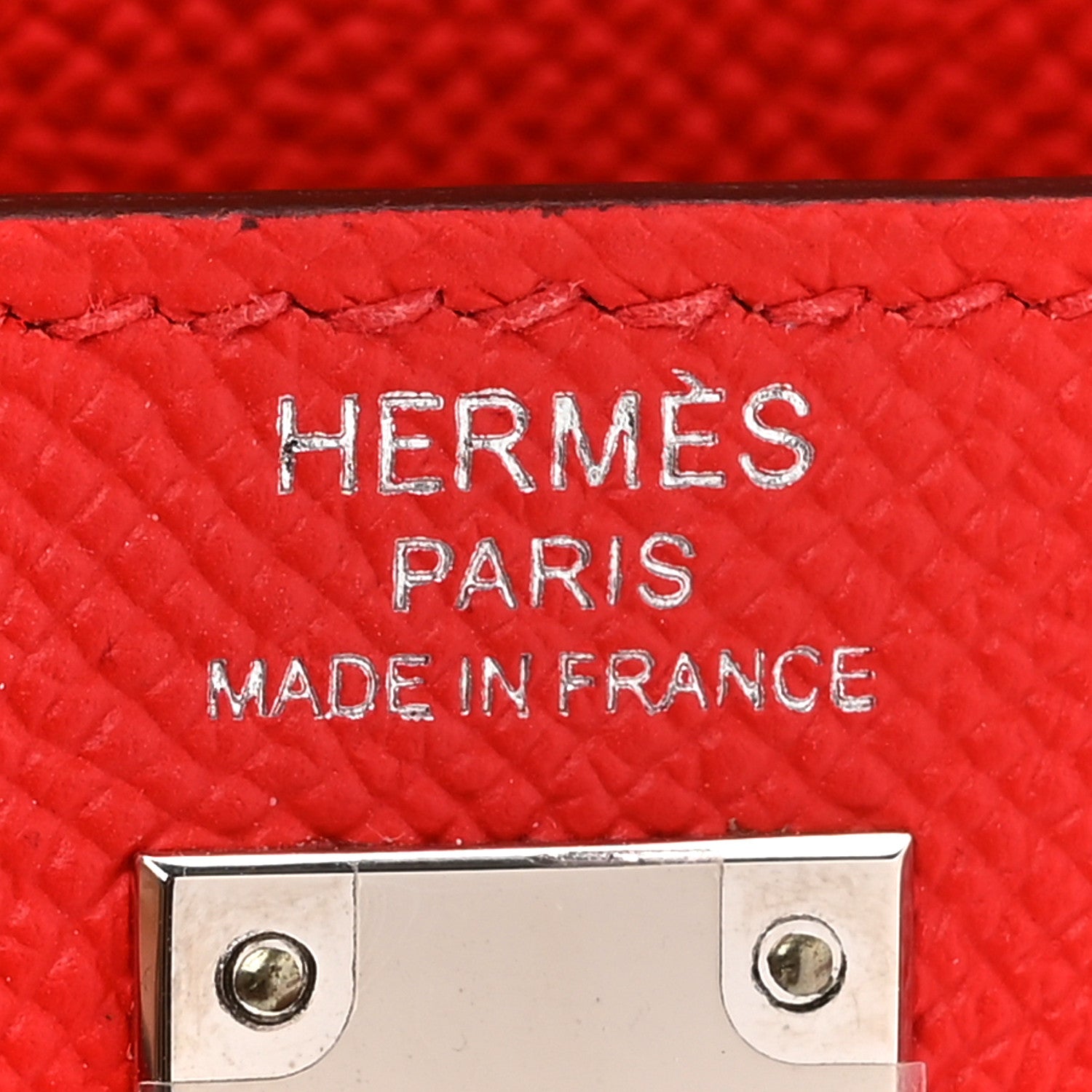 Hermes Epsom Kelly Sellier 25 Rouge De Coeur 6 of 17