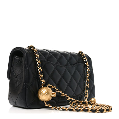 Chanel Lambskin Quilted Mini Rectangular Pearl Crush Flap Black 3 of 11