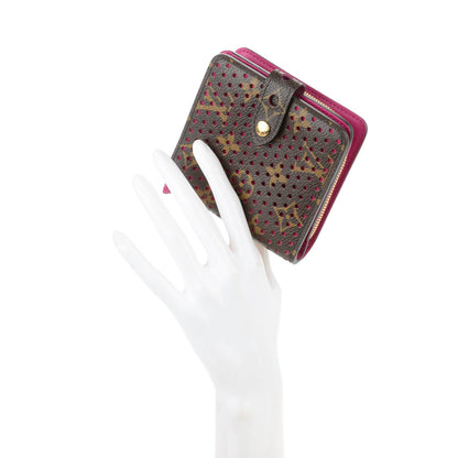 Louis Vuitton Monogram Perforated Compact Zipped Wallet Fuchsia 2 of 7