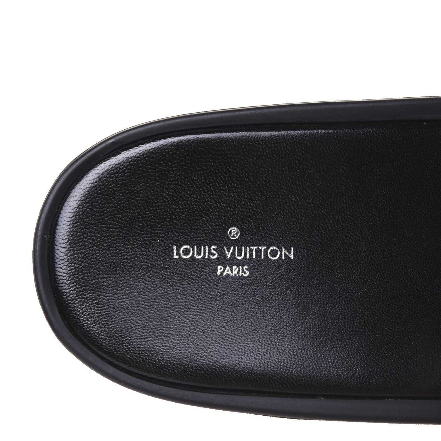 Louis Vuitton Metallic Calfskin Monogram Logo Sunbath Slide Sandals 35 7 of 10