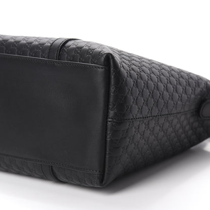 Gucci Soft Microguccissima Small Zippered Satchel Black 8 of 12